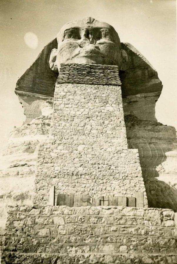 ما هي قصة حماية رأس ابو الهول فى الحرب العالمية الثانية